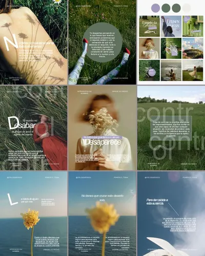 Feed de Instagram de psicología: nueve publicaciones de la colección