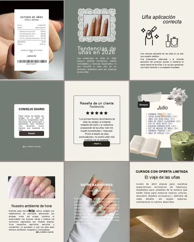 Feed de Instagram de uñas: nueve publicaciones de la colección
