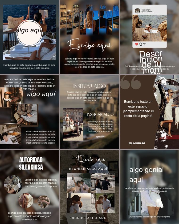 Feed de Instagram con la Colección Albor: nueve piezas de la colección