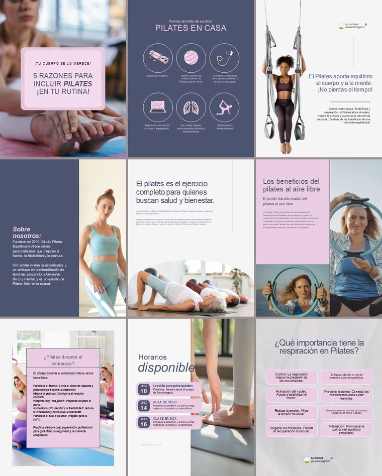 Feed de Instagram con la Colección Armonía: nueve piezas de la colección