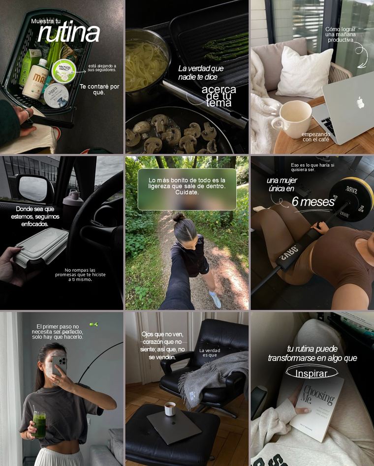 Feed de Instagram con la Colección Brío: nueve piezas de la colección