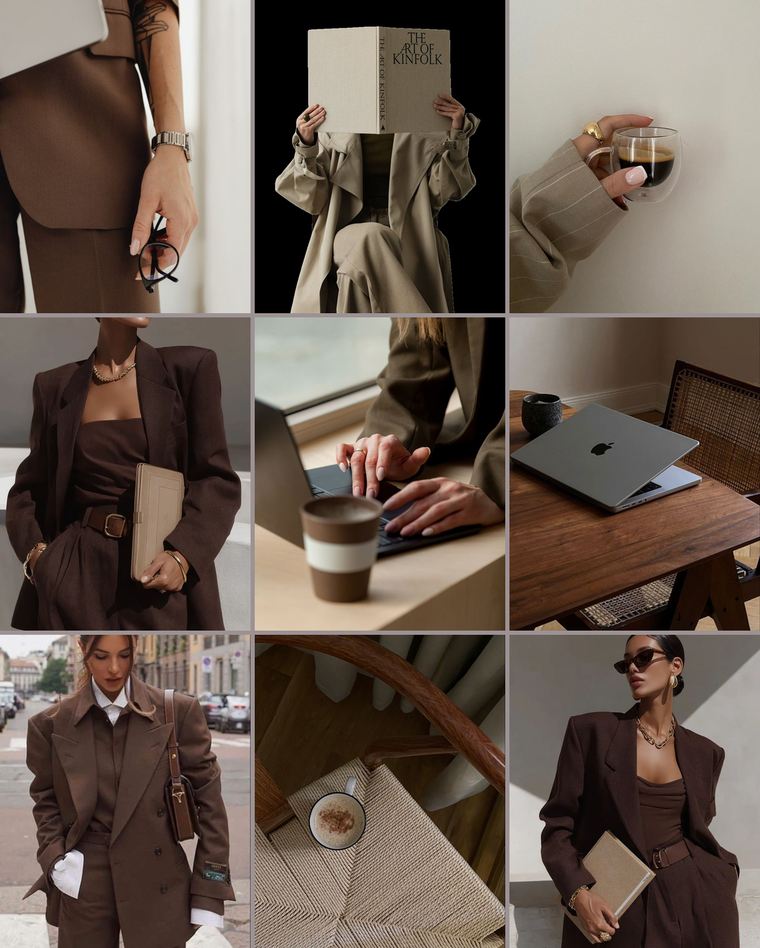 Feed de Instagram con la Colección Café: nueve piezas de la colección