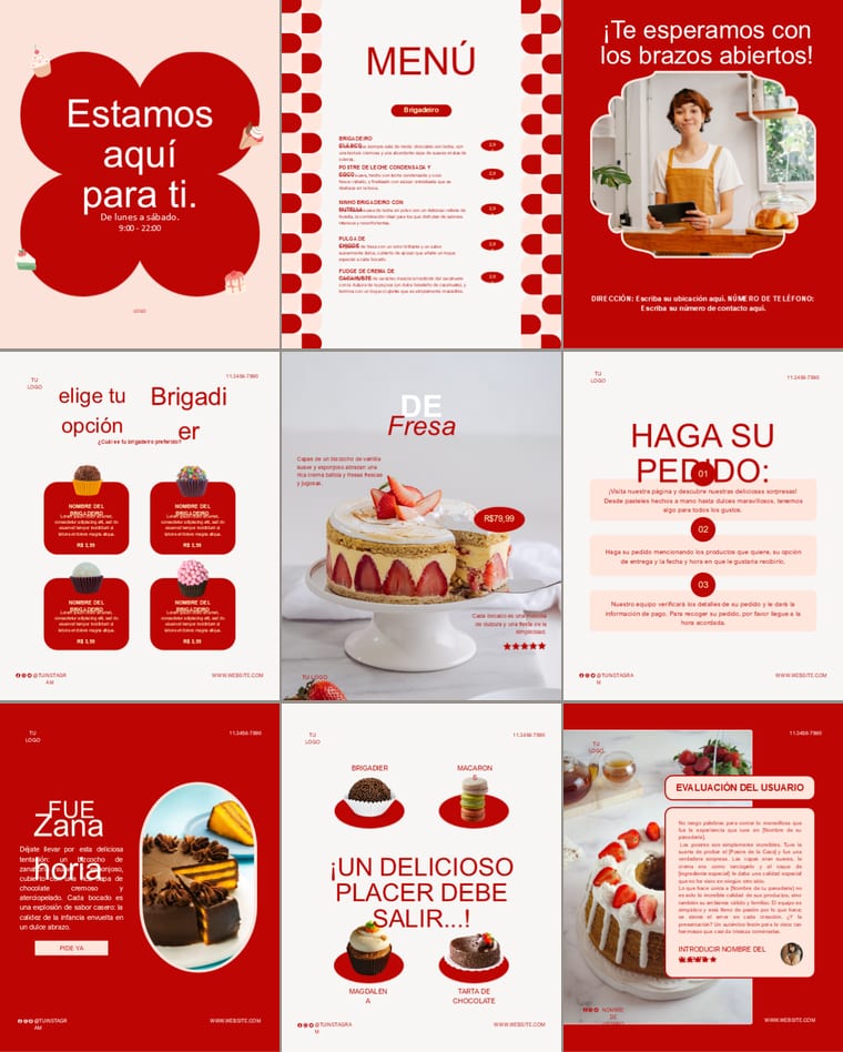 Feed de Instagram con la Colección Canela: nueve piezas de la colección