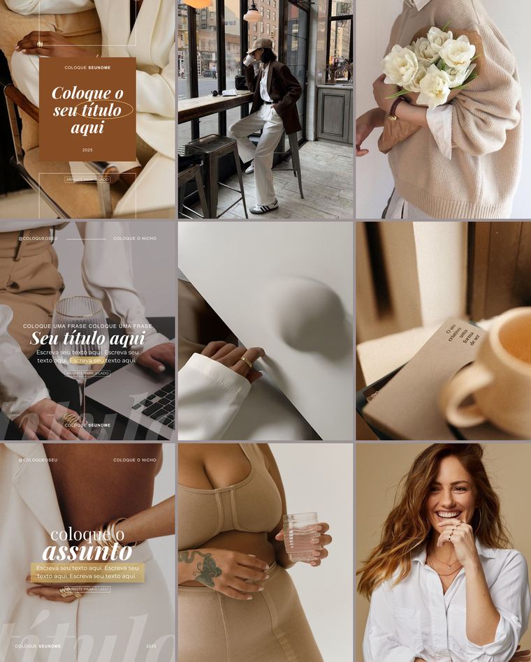 Feed de Instagram con la Colección Clásica: nueve piezas de la colección