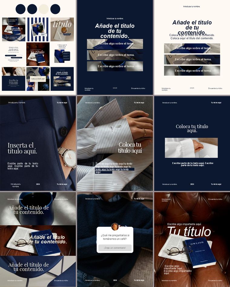 Feed de Instagram con la Colección Índigo: nueve piezas de la colección