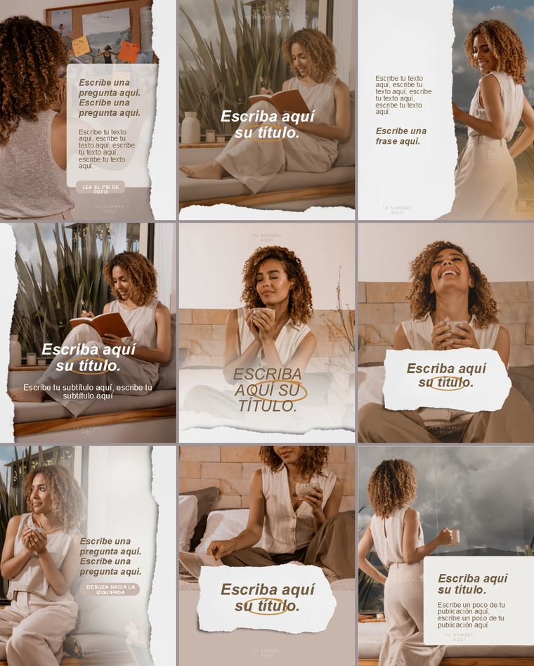 Feed de Instagram con la Colección Lino: nueve piezas de la colección