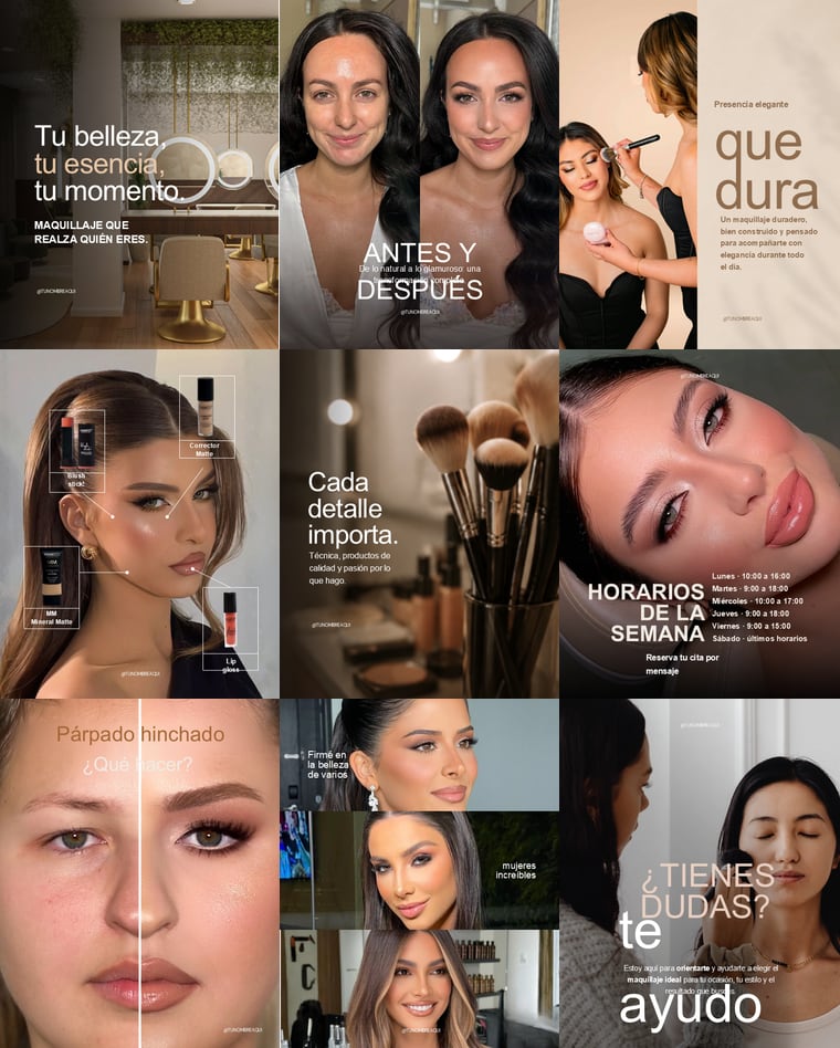 Feed de Instagram con la Colección Matiz: nueve piezas de la colección