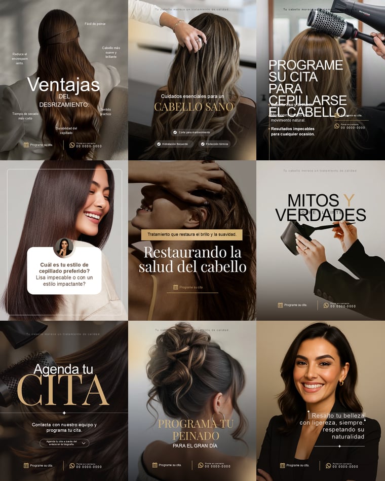 Feed de Instagram con la Colección Melena: nueve piezas de la colección