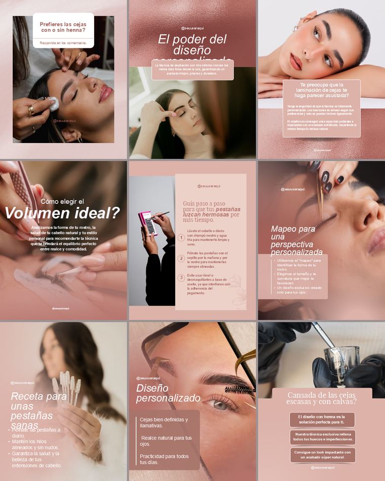 Feed de Instagram con la Colección Mirada: nueve piezas de la colección