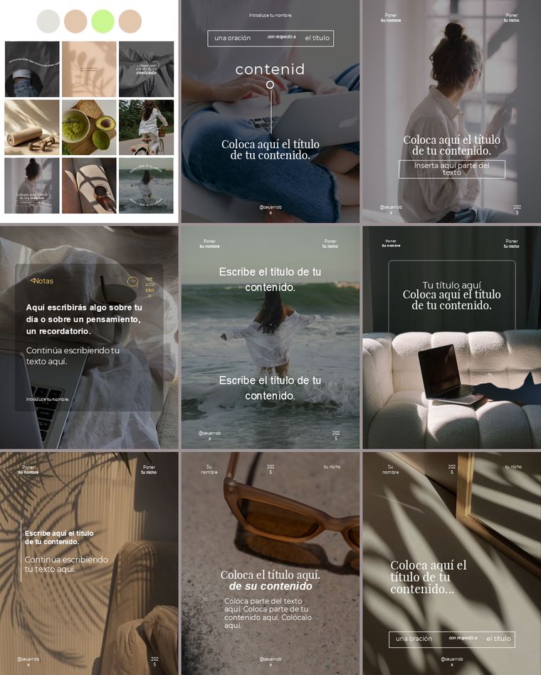 Feed de Instagram con la Colección Momentos: nueve piezas de la colección