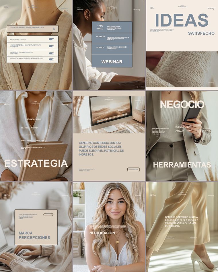 Feed de Instagram con la Colección Norte: nueve piezas de la colección