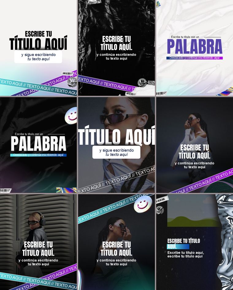 Feed de Instagram con la Colección Órbita: nueve piezas de la colección