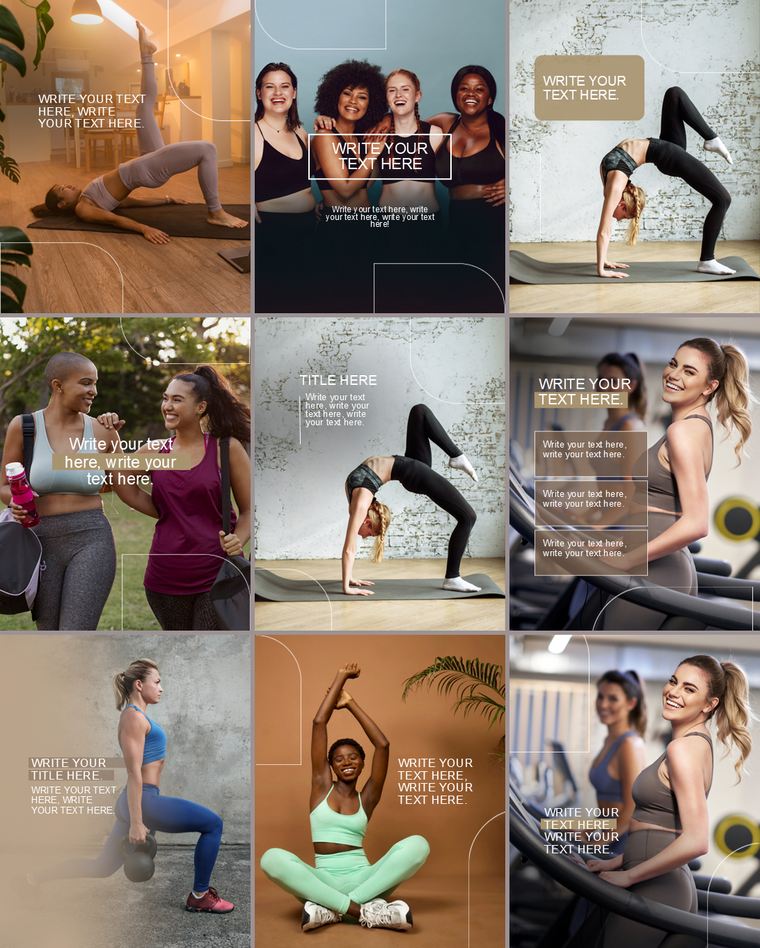 Feed de Instagram con la Colección Ritmo: nueve piezas de la colección
