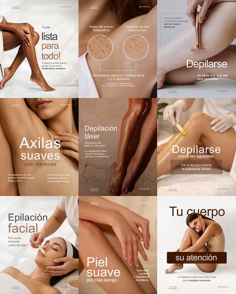 Feed de Instagram con la Colección Seda: nueve piezas de la colección