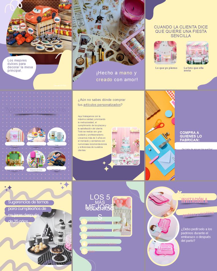 Feed de Instagram con la Colección Tinta: nueve piezas de la colección