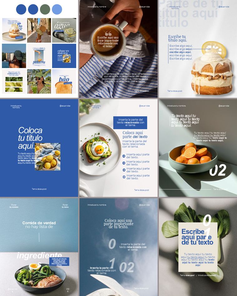 Feed de Instagram con la Colección Vital: nueve piezas de la colección